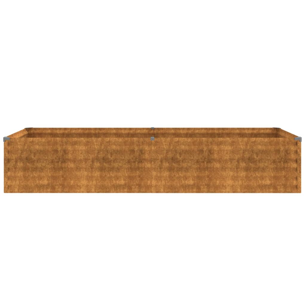 vidaXL Jardinera acero corten 194x50x36 cm