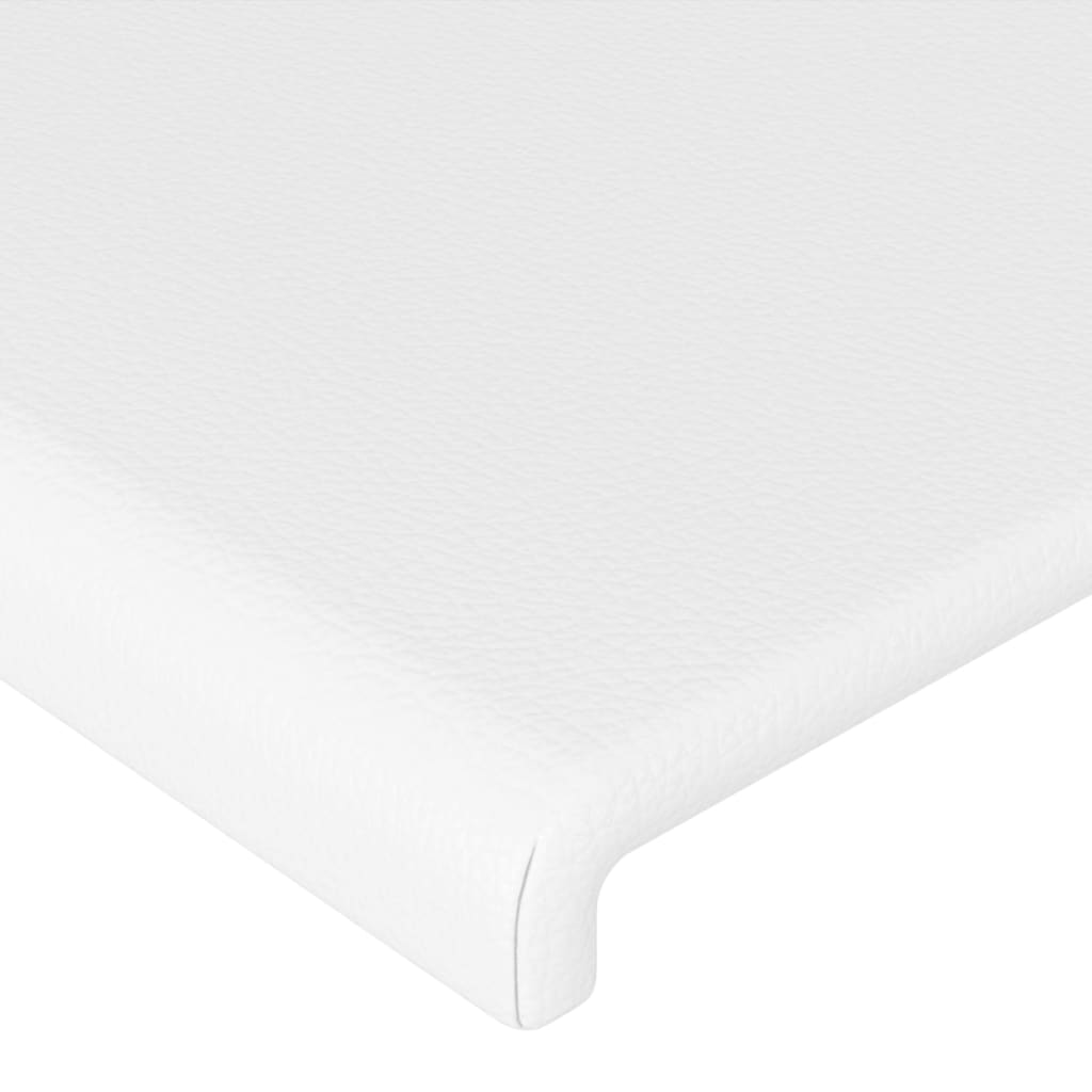 vidaXL Cabeceros 2 unidades cuero sintético blanco 72x5x78/88 cm