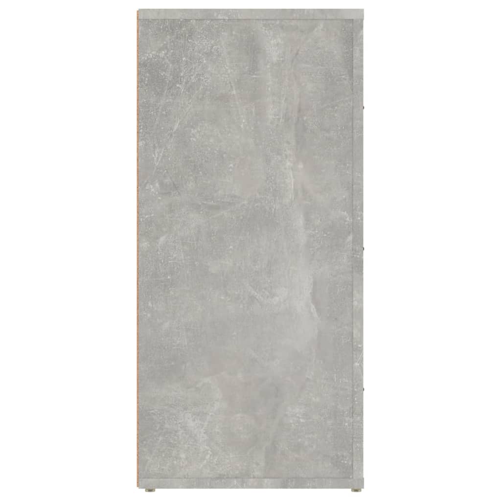 vidaXL Aparador de madera contrachapada gris hormigón 40x33x70 cm