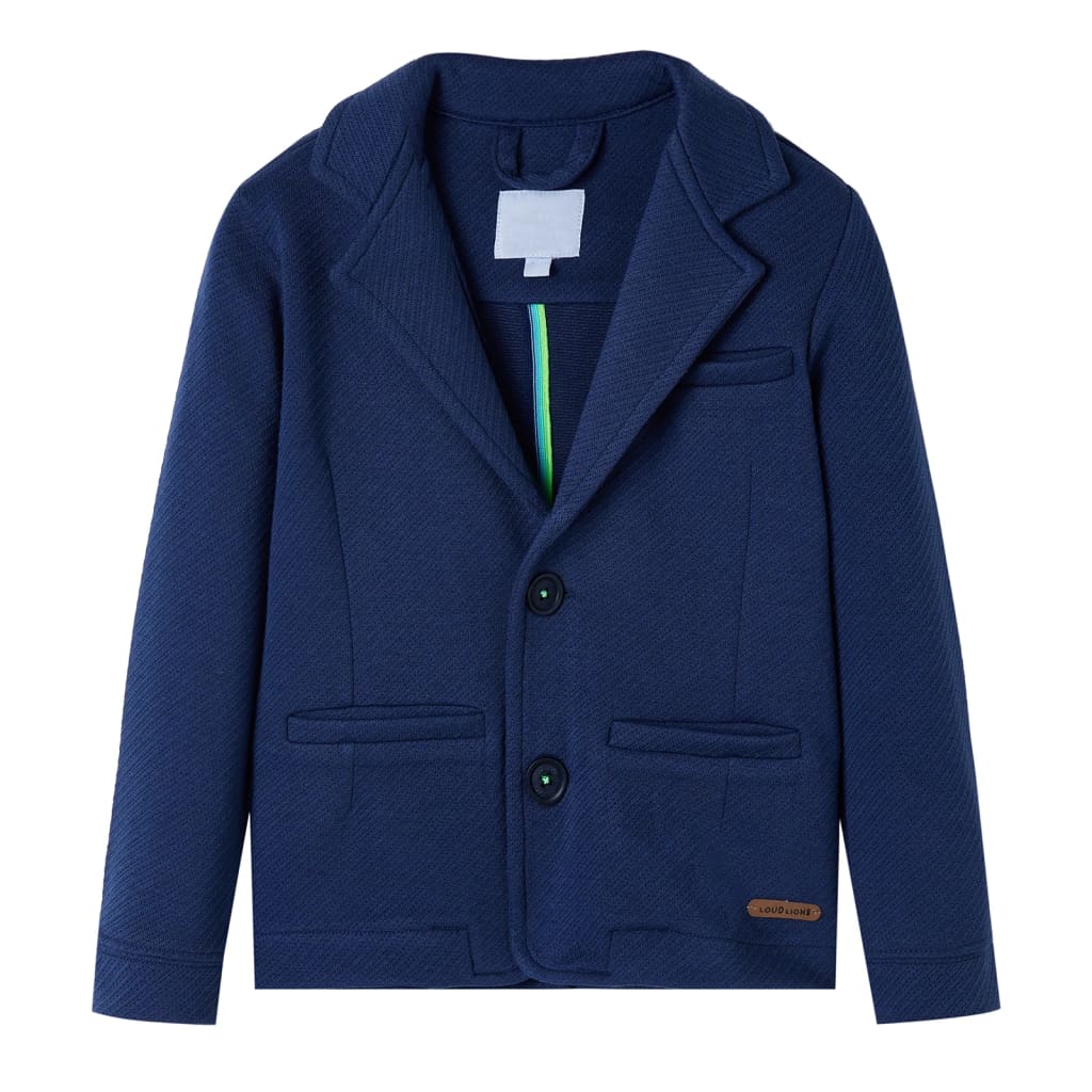 Chaqueta de traje infantil azul oscuro 116