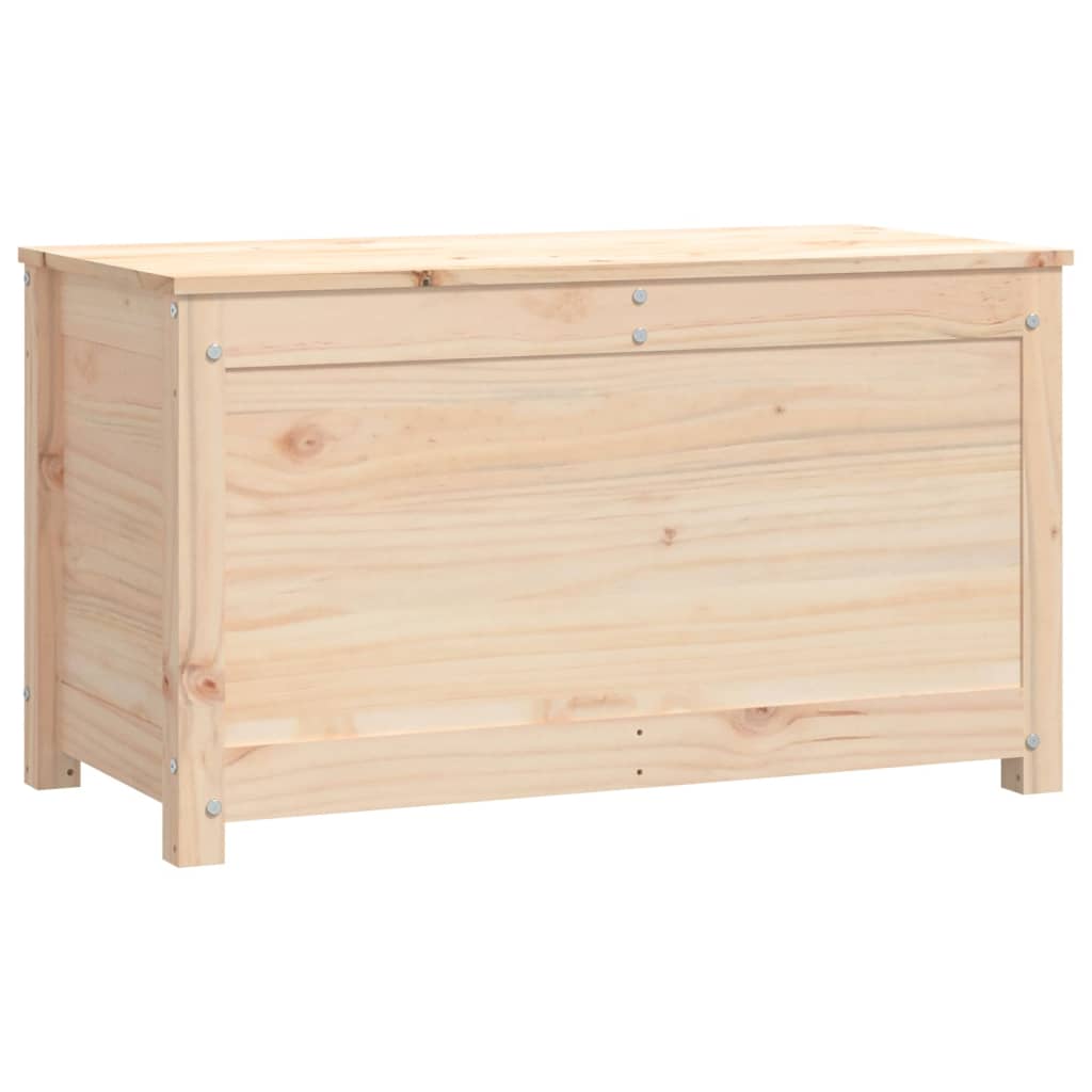 vidaXL Caja de almacenamiento madera maciza de pino 80x40x45,5 cm