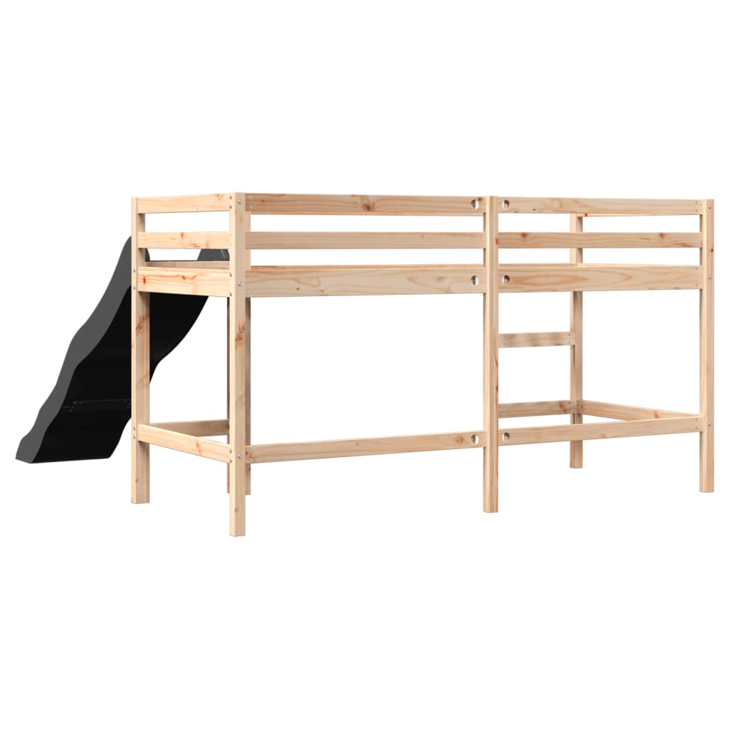 vidaXL Cama alta para niños sin colchón madera maciza pino 80x200 cm