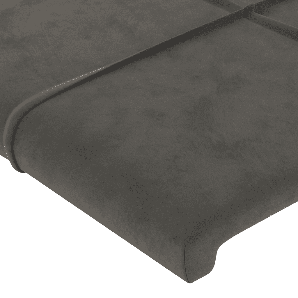 vidaXL Cama box spring con colchón terciopelo gris oscuro 80x200 cm