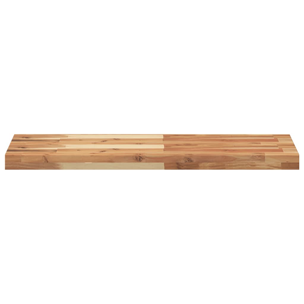 vidaXL Estante flotante 2 uds madera acacia acabado aceite 80x30x4 cm