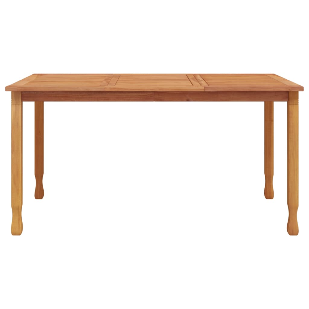 vidaXL Mesa de comedor de jardín madera maciza de teca 150x90x75 cm