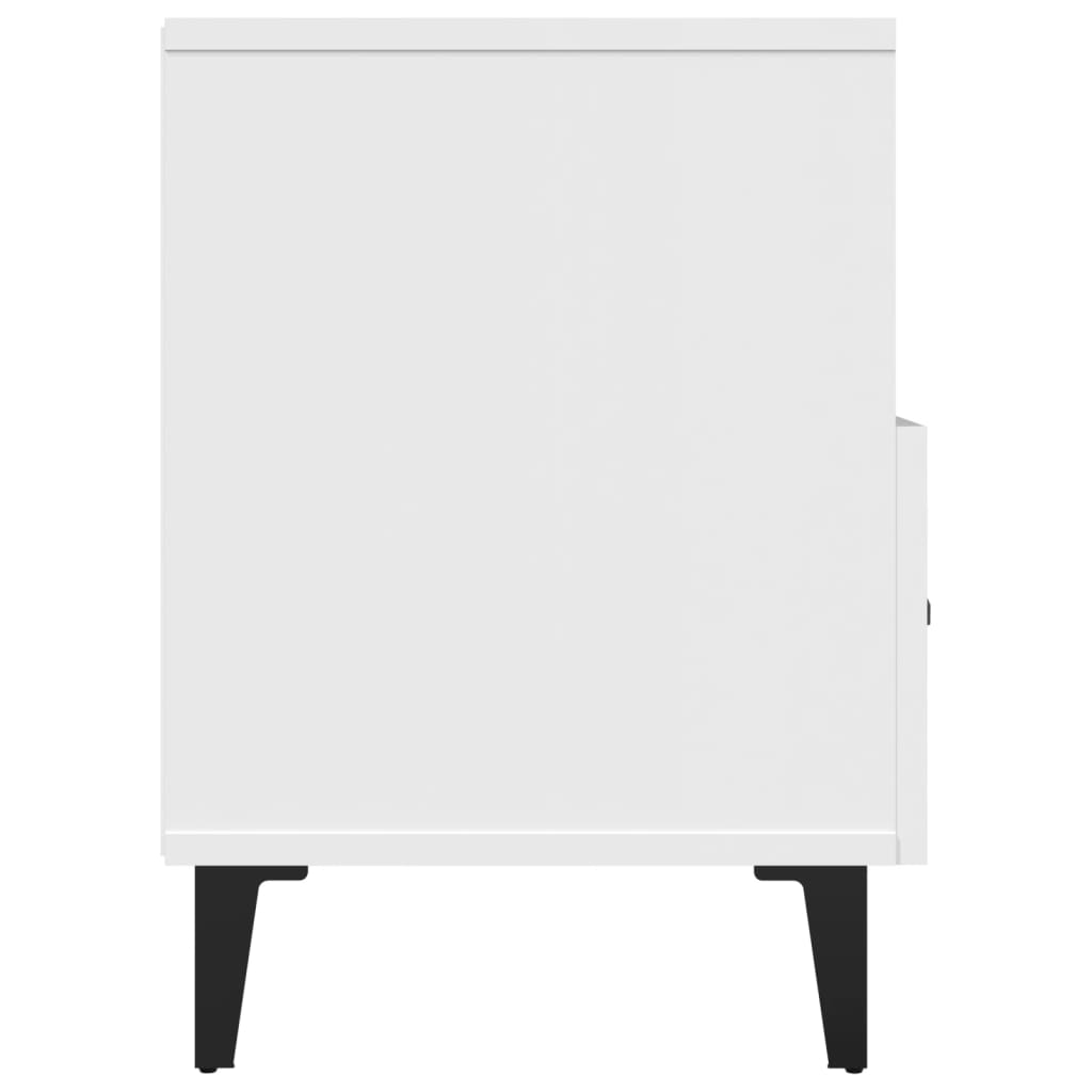 vidaXL Mueble para TV madera contrachapada blanco 80x36x50 cm