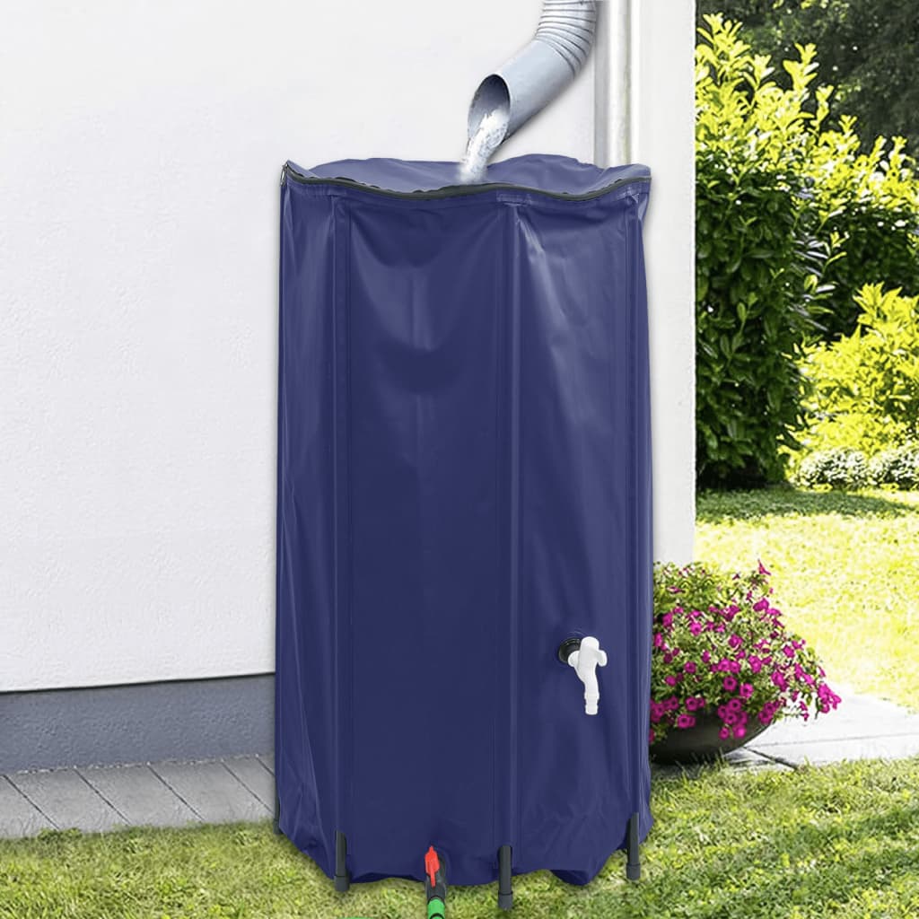 vidaXL Depósito de agua plegable con grifo PVC 380 l