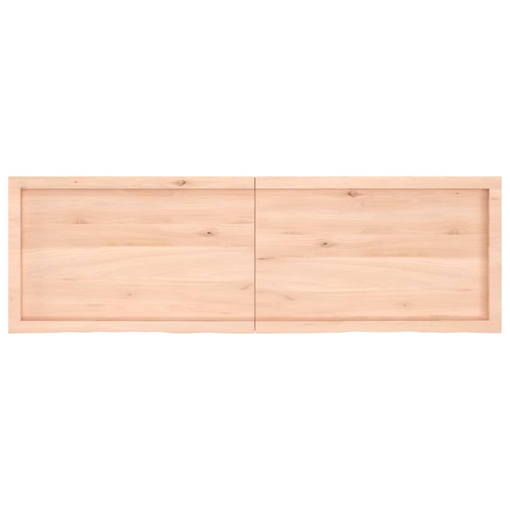 vidaXL Tablero de mesa madera maciza roble sin tratar 160x50x(2-4) cm