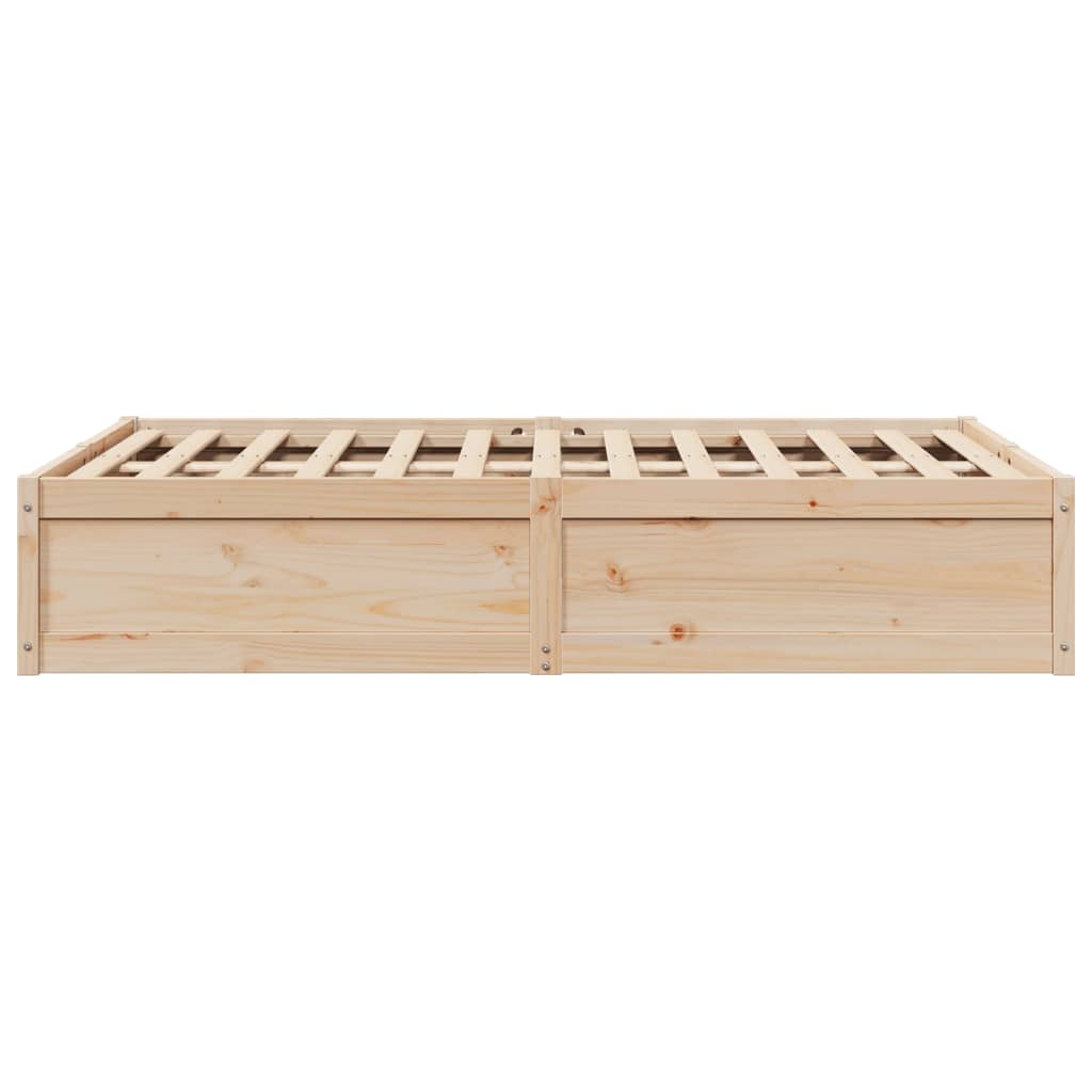 vidaXL Estructura de cama sin colchón madera maciza de pino 120x190 cm