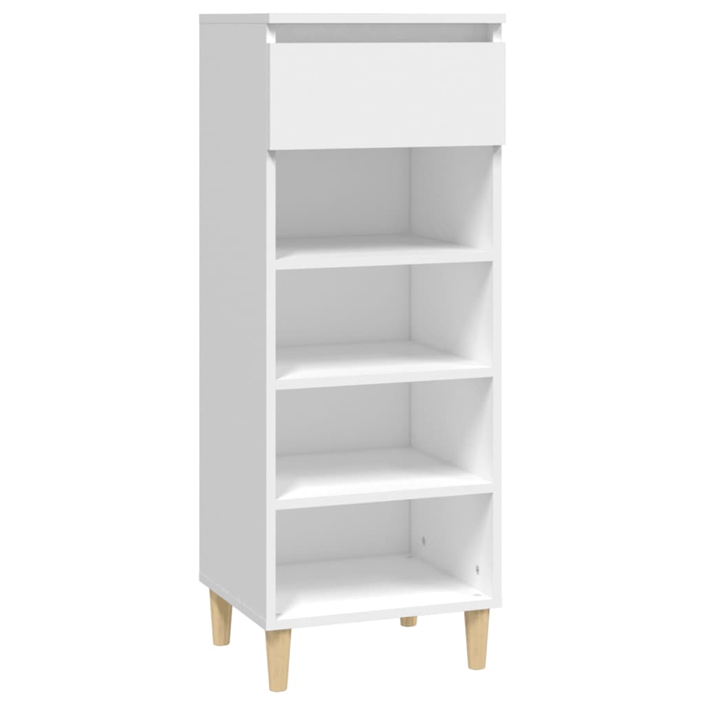 vidaXL Mueble zapatero madera contrachapada blanco 40x36x105 cm