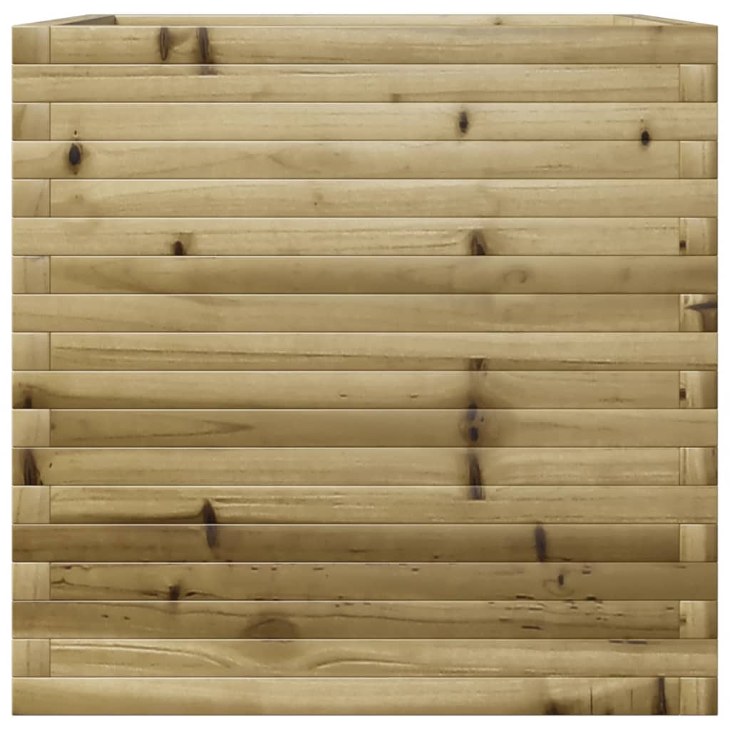 vidaXL Jardinera de madera de pino impregnada 70x70x68,5 cm