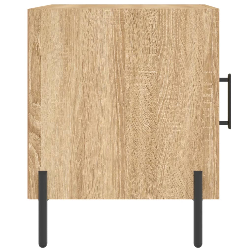 vidaXL Mesita de noche madera de ingeniería roble Sonoma 40x40x50 cm