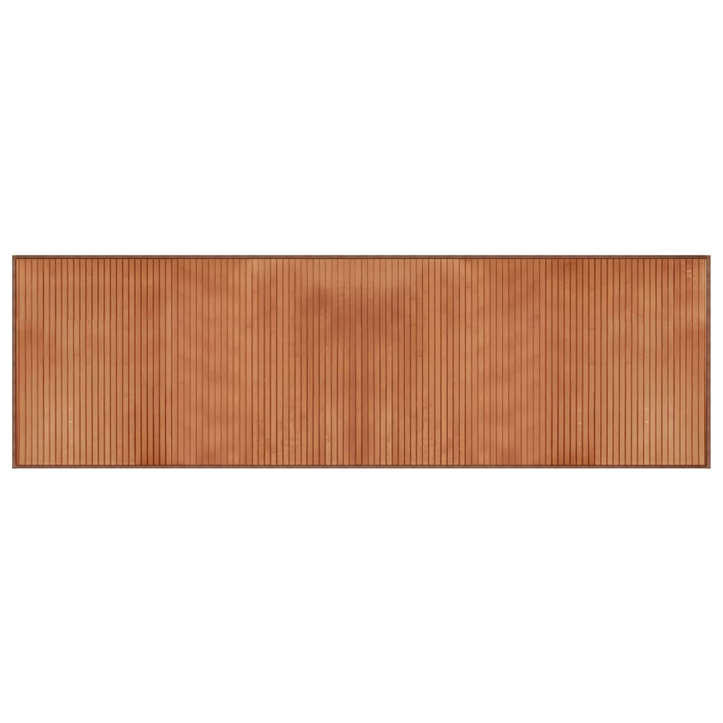 vidaXL Alfombra rectangular bambú marrón 60x200 cm