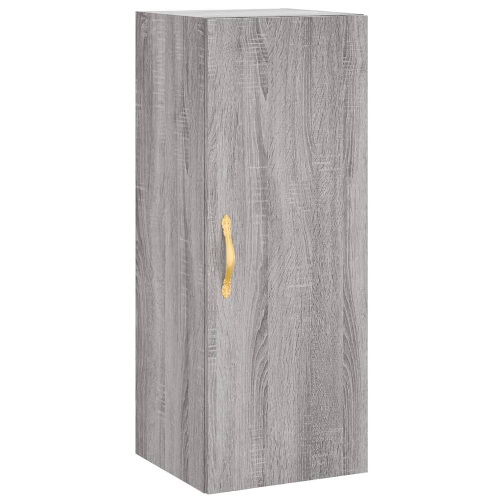 vidaXL Armario de pared gris Sonoma 34,5x34x90 cm