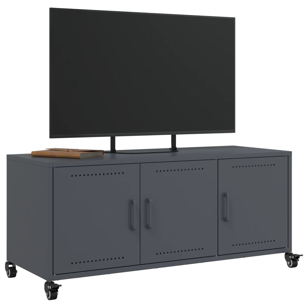 vidaXL Mueble de TV acero gris antracita 100,5x39x43,5 cm