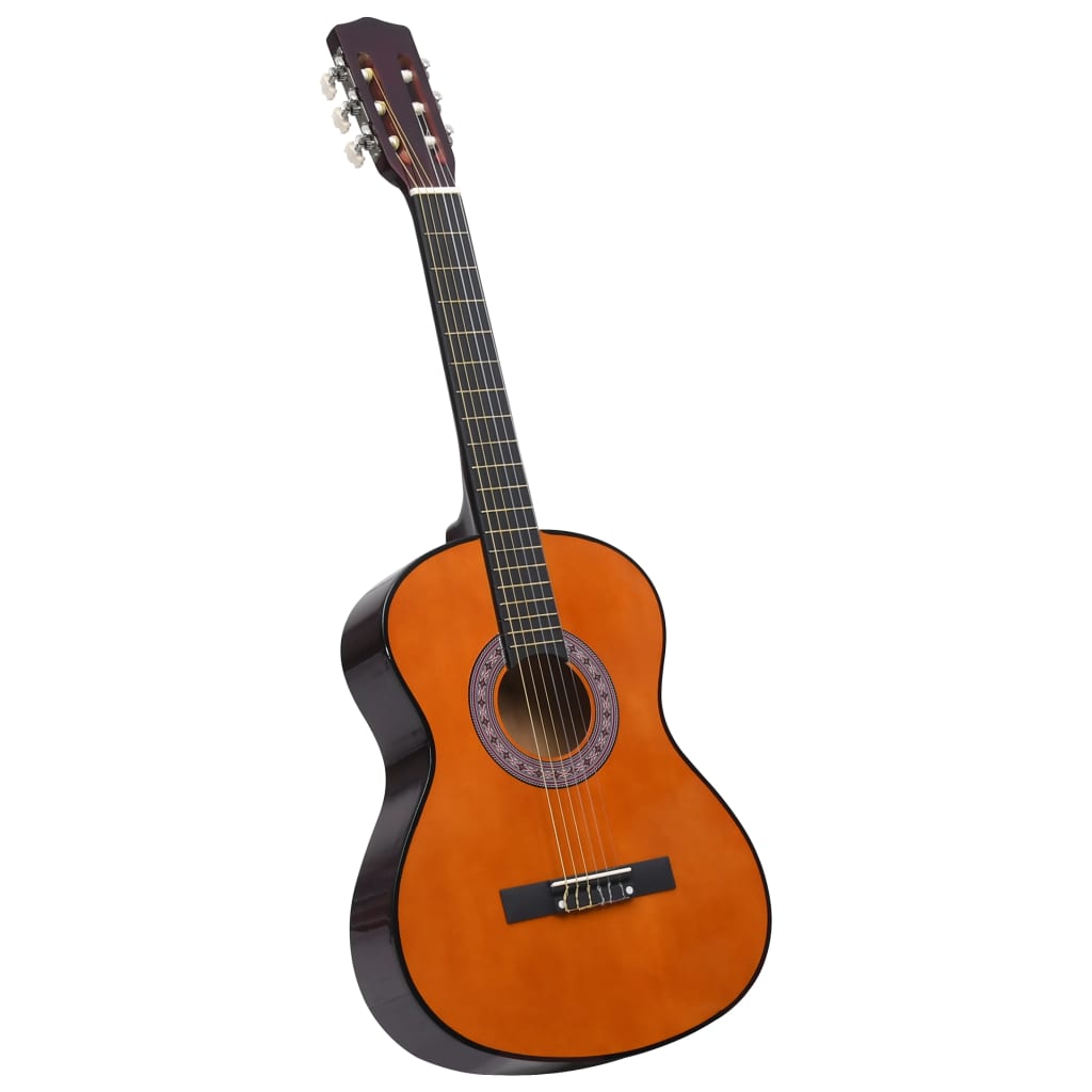 vidaXL Set de guitarra clásica para principiantes 8 pzas 3/4 36"