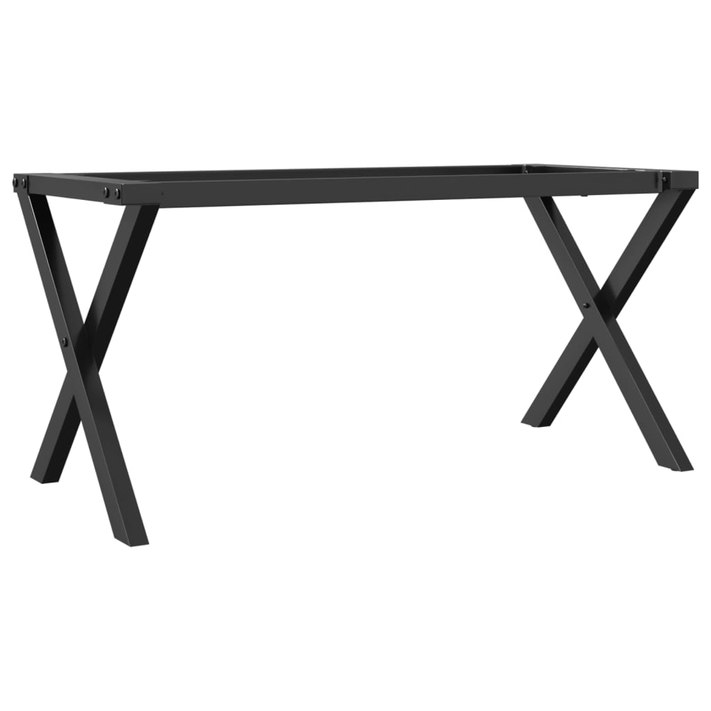 vidaXL Patas de mesa de centro estructura X hierro fundido 80x40x43 cm