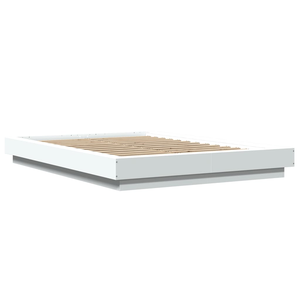 vidaXL Estructura de cama madera de ingeniería blanca 120x200 cm
