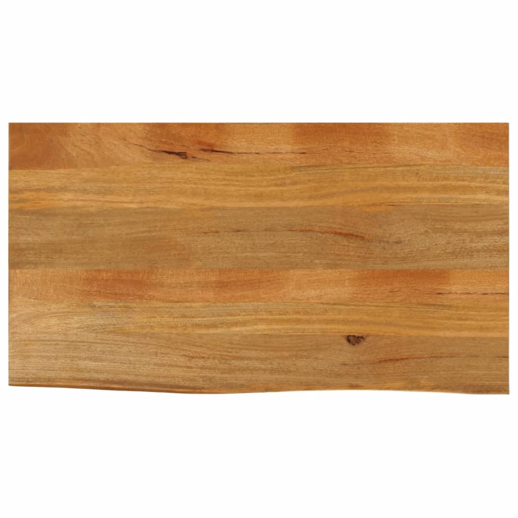 vidaXL Tablero de mesa borde natural madera maciza mango 100x60x3,8 cm