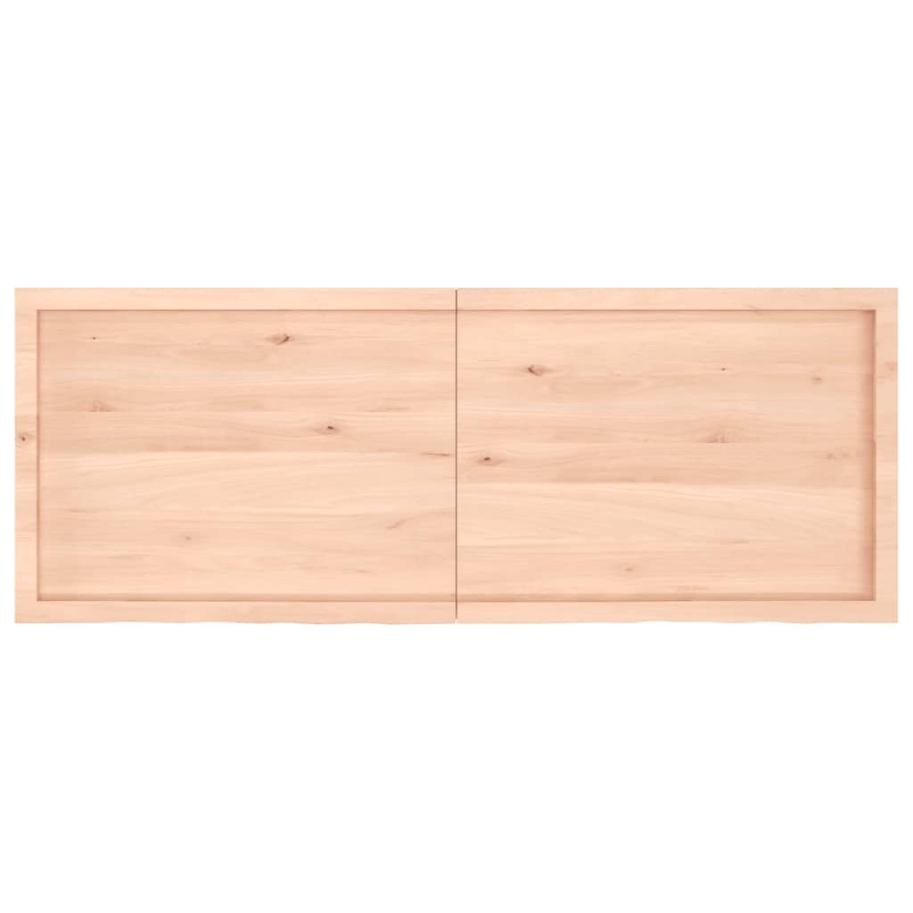 vidaXL Estante de pared madera maciza roble sin tratar 160x60x(2-6) cm