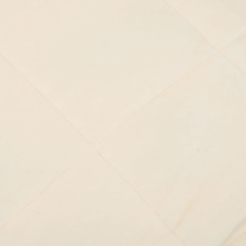 vidaXL Manta con peso tela color crema claro 220x230 cm 15 kg