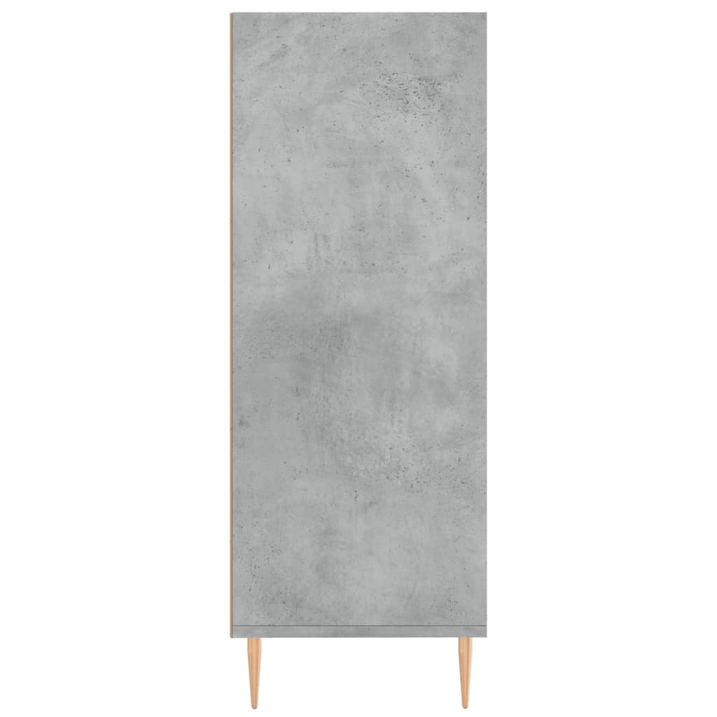 vidaXL Estantería madera de ingeniería gris hormigón 69,5x32,5x90 cm