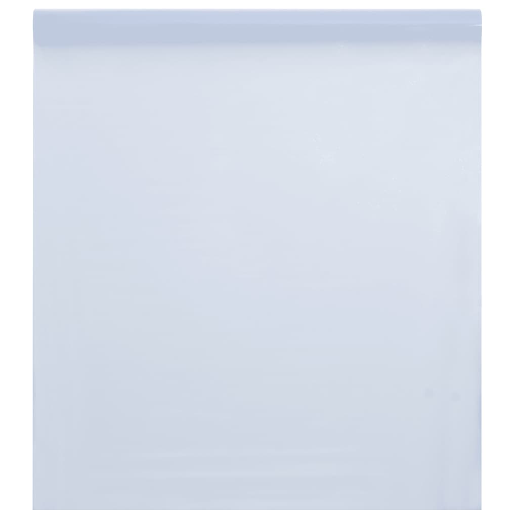 vidaXL Láminas de ventana esmerilada 3 uds PVC blanco transparente