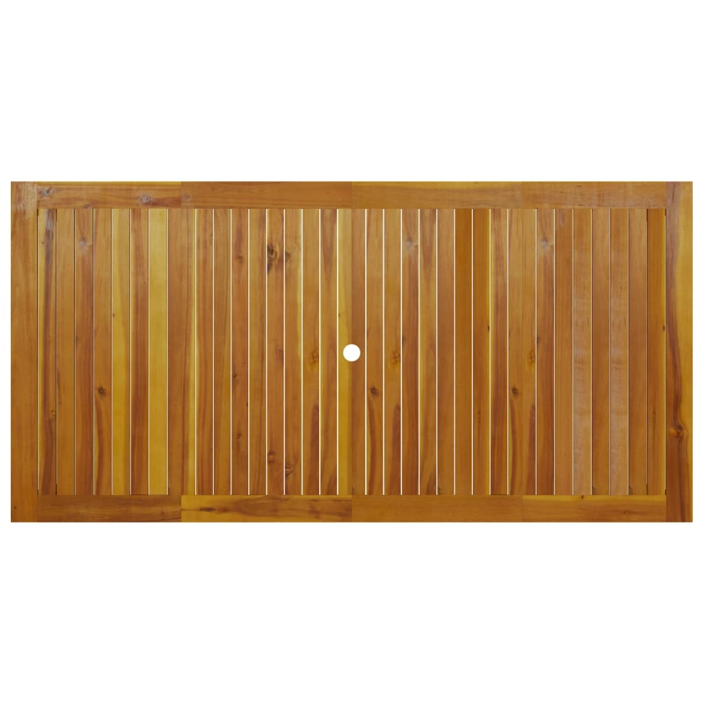 vidaXL Juego de comedor de jardín 7 piezas madera maciza de acacia