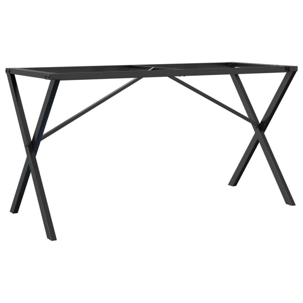 vidaXL Patas de mesa comedor estructura X hierro fundido 140x60x73 cm