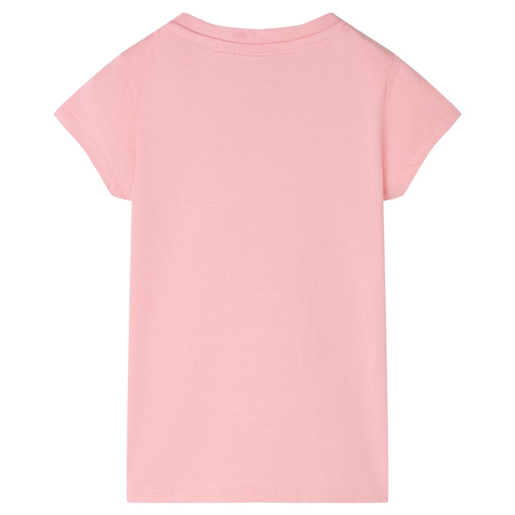 Camiseta infantil rosa 128