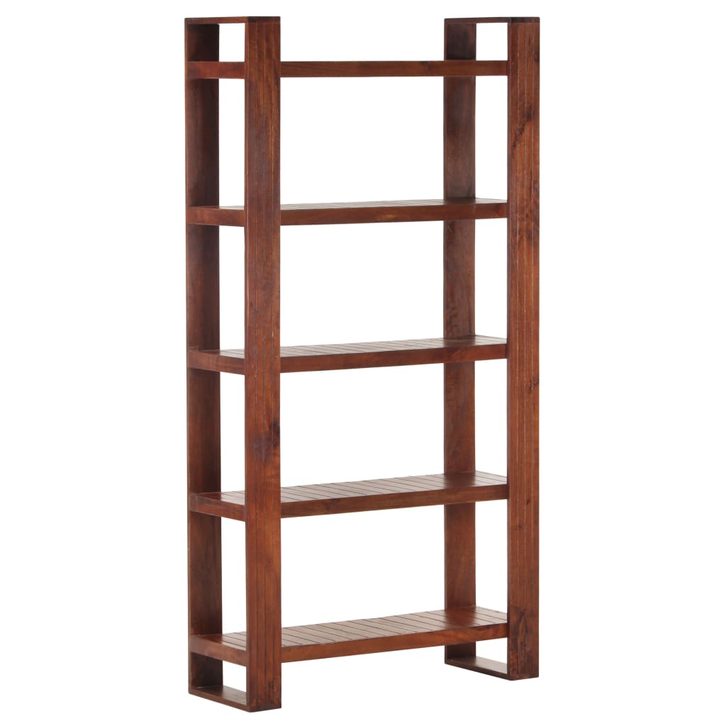 vidaXL Librería de madera maciza de acacia marrón miel 85x30x166 cm