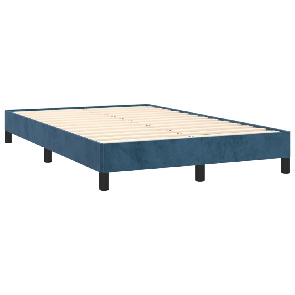 vidaXL Estructura de cama sin colchón terciopelo azul oscuro 120x200cm