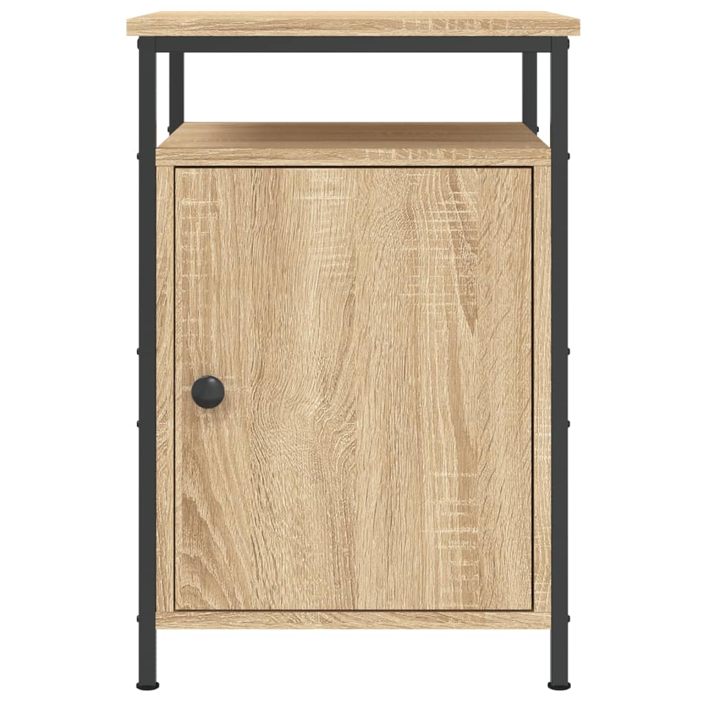 vidaXL Mesitas noche 2 uds madera contrachapada color roble 40x42x60cm