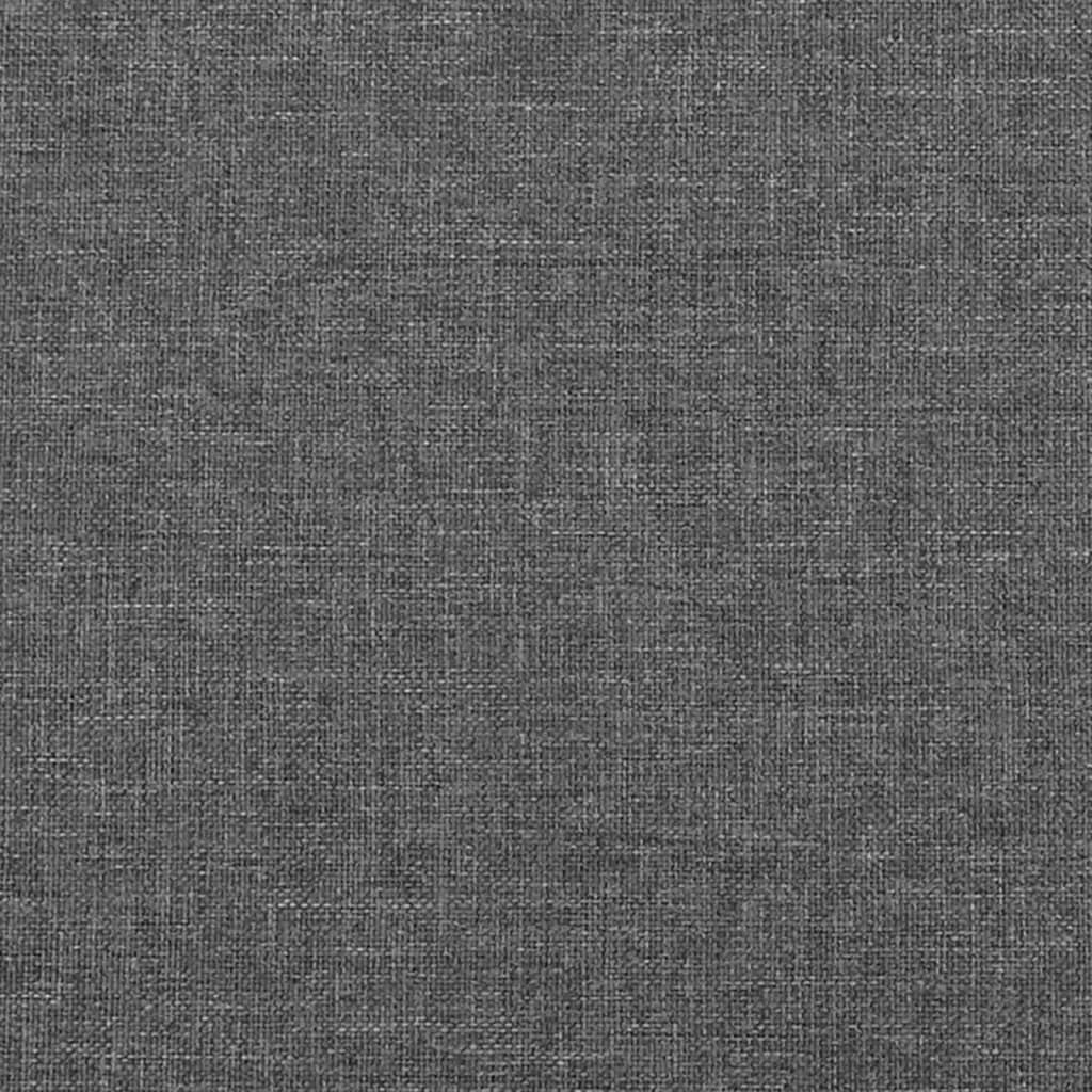 vidaXL Cabecero de tela gris oscuro 100x5x78/88 cm