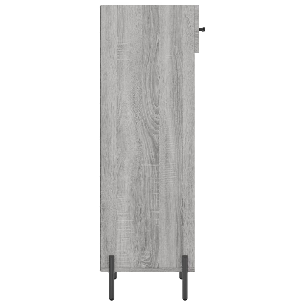 vidaXL Zapatero madera de ingeniería gris Sonoma 30x35x105 cm