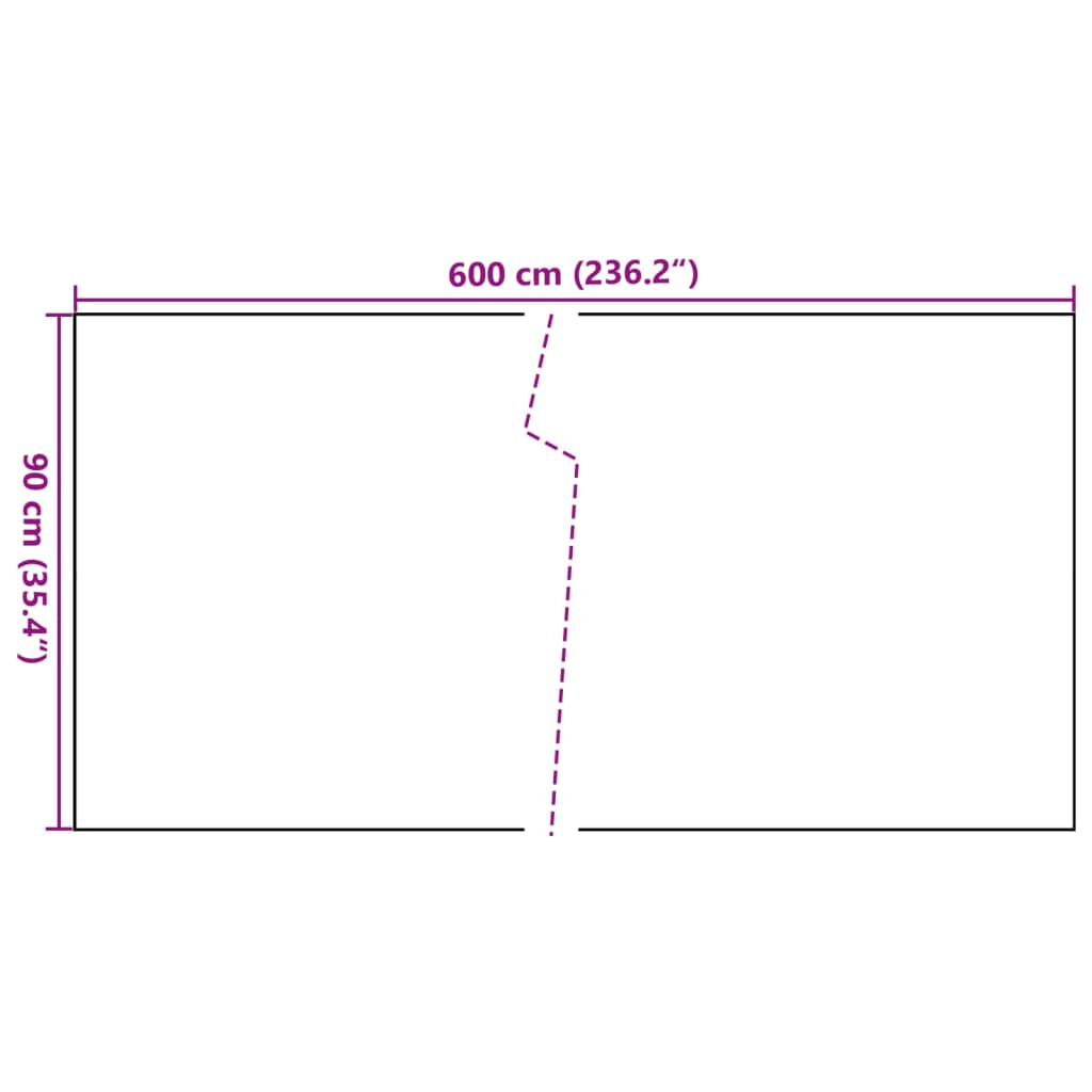 vidaXL Toldo para balcón ratán sintético gris antracita 600x90 cm