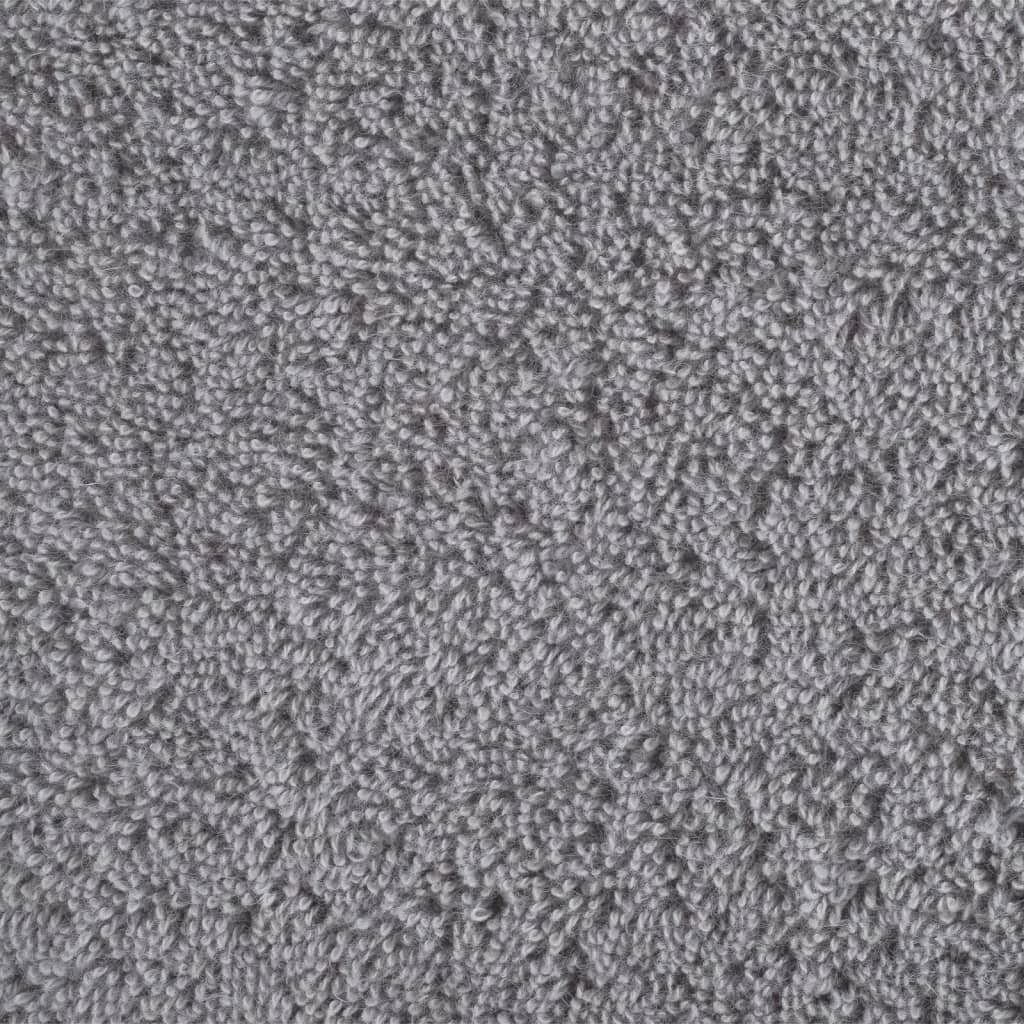 vidaXL Toallas de ducha SOLUND 2 unidades gris 70x140 cm 600 gsm