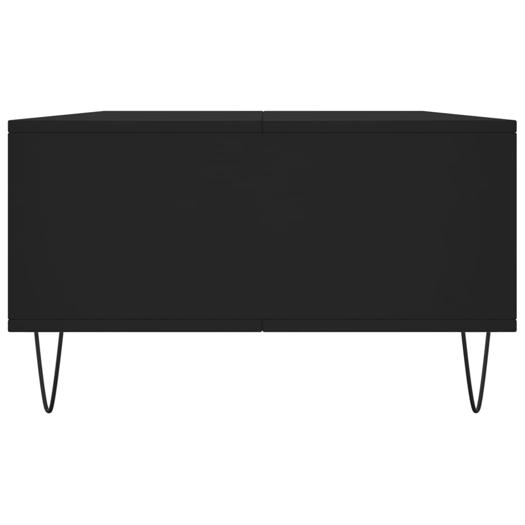 vidaXL Mesa de centro madera de ingeniería negro 104x60x35 cm