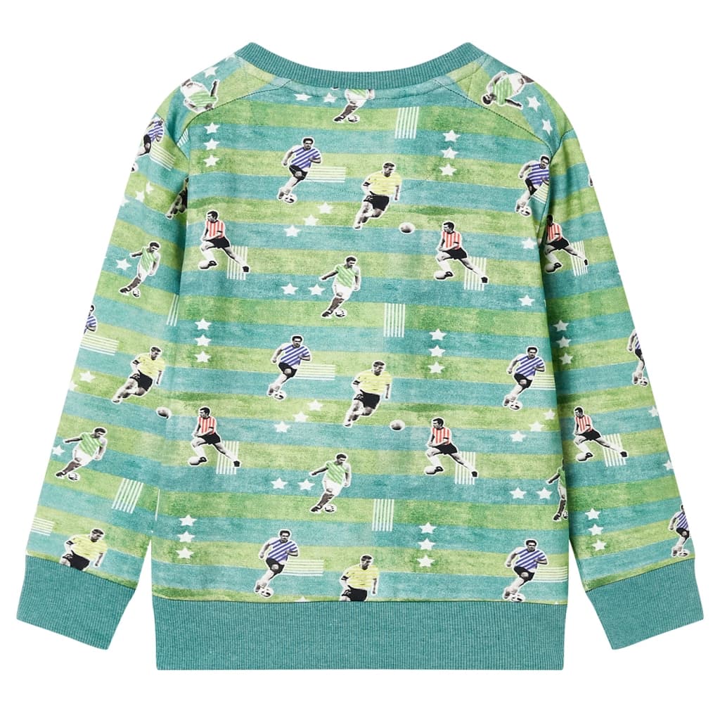 Sudadera infantil verde claro melange 104