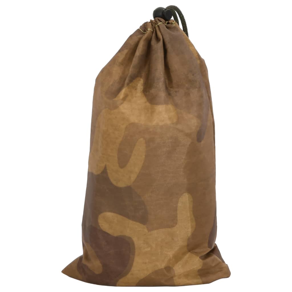 vidaXL Red de camuflaje con bolsa de almacenamiento beige 2x7 m