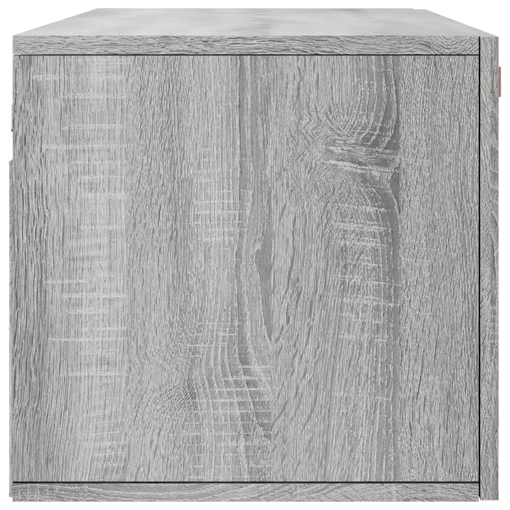 vidaXL Armario de pared madera ingeniería gris Sonoma 100x36,5x35 cm