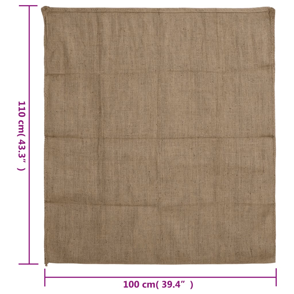 vidaXL Sacos de yute 30 unidades 100x110 cm 100% yute 340 g/m²