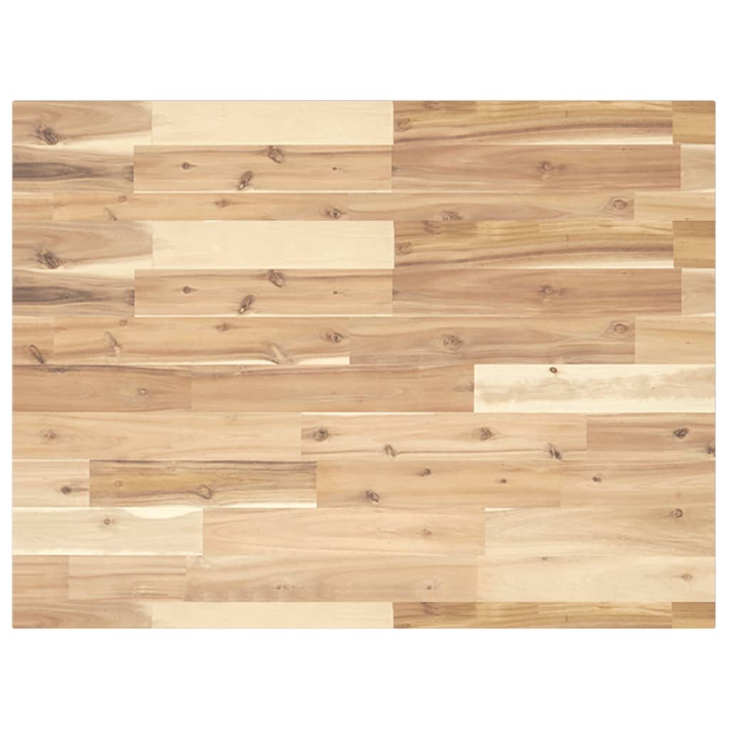 vidaXL Encimera tocador baño madera maciza acacia sin tratar 80x60x2cm