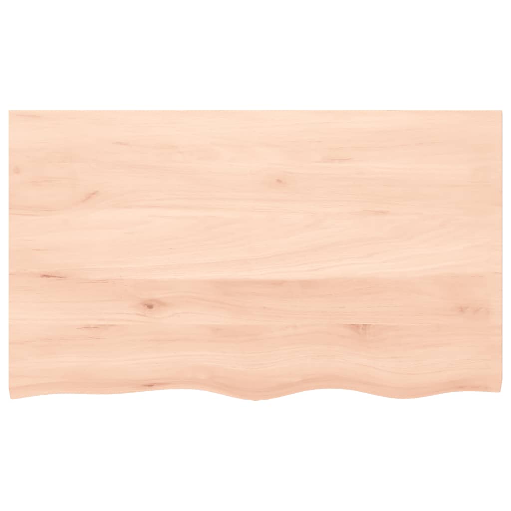 vidaXL Tablero de mesa madera maciza roble sin tratar 100x60x(2-6) cm