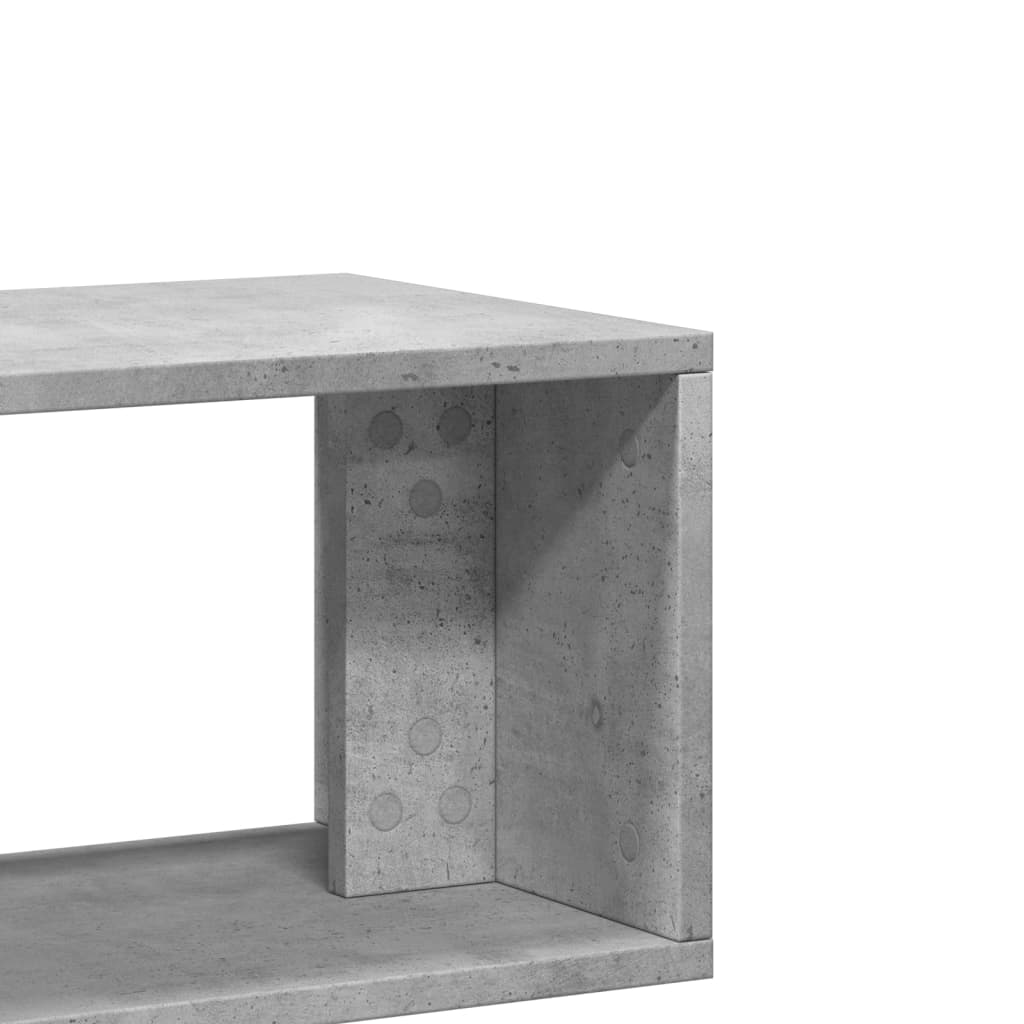 vidaXL Muebles de TV 2 uds madera ingeniería gris hormigón 100x30x50cm