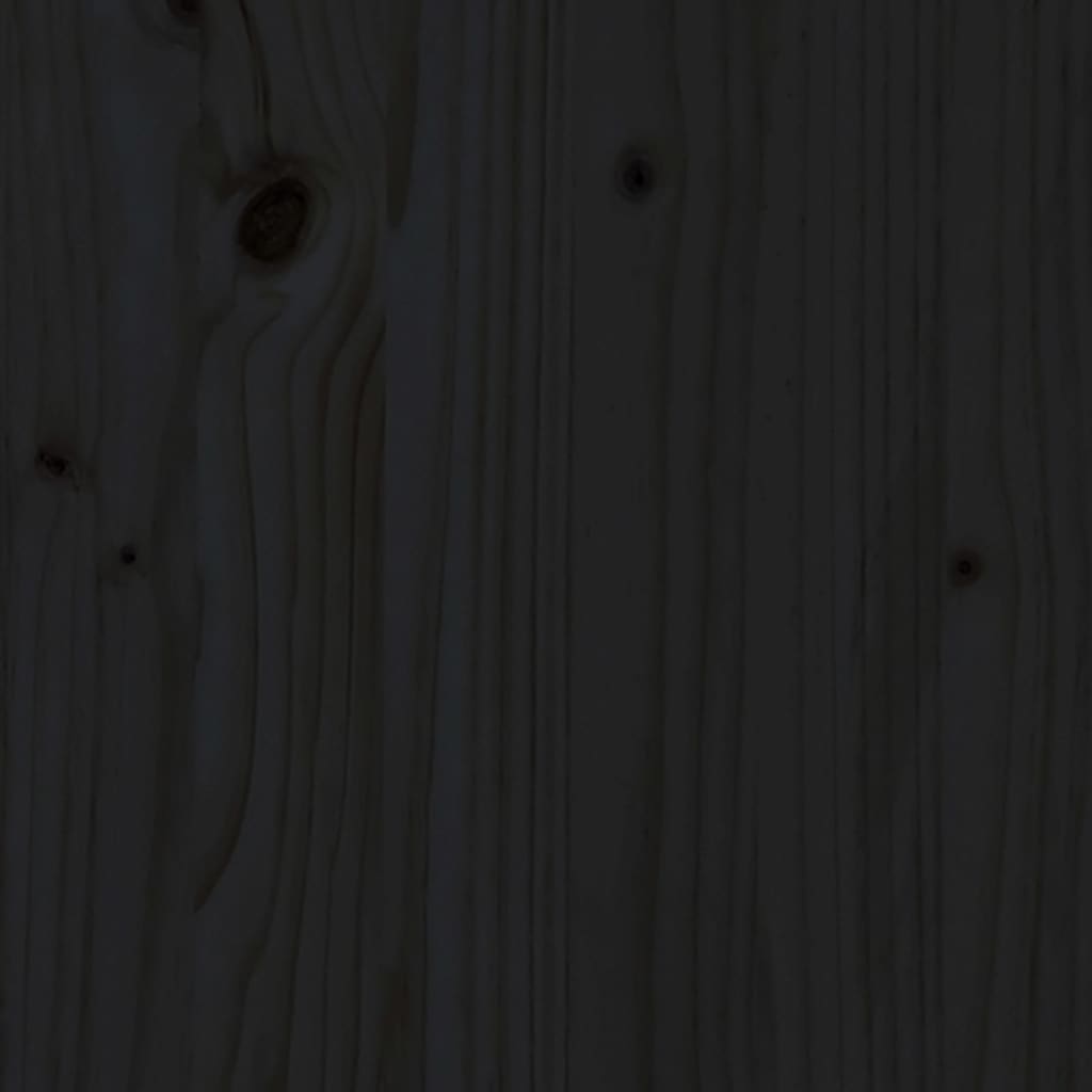 vidaXL Juego de sofás de jardín 5 piezas madera maciza de pino negro