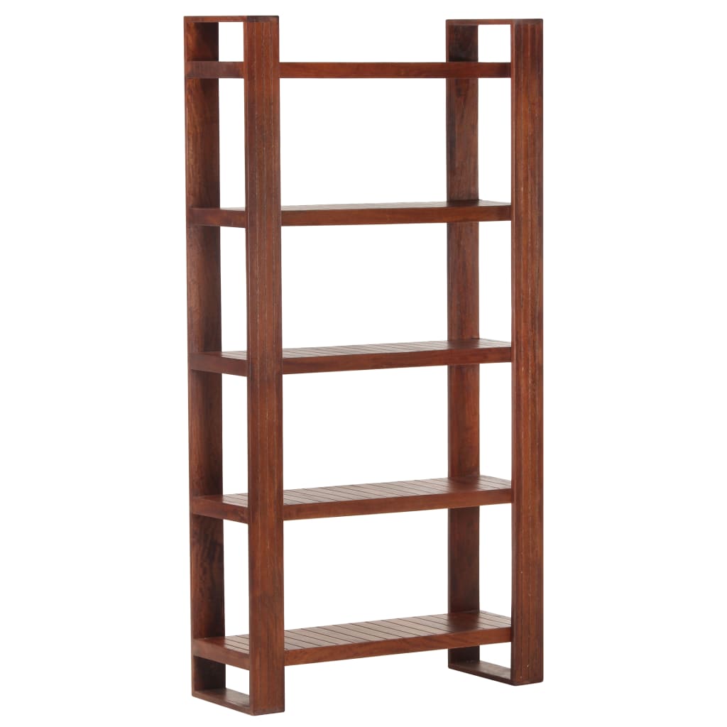 vidaXL Librería de madera maciza de acacia marrón miel 85x30x166 cm