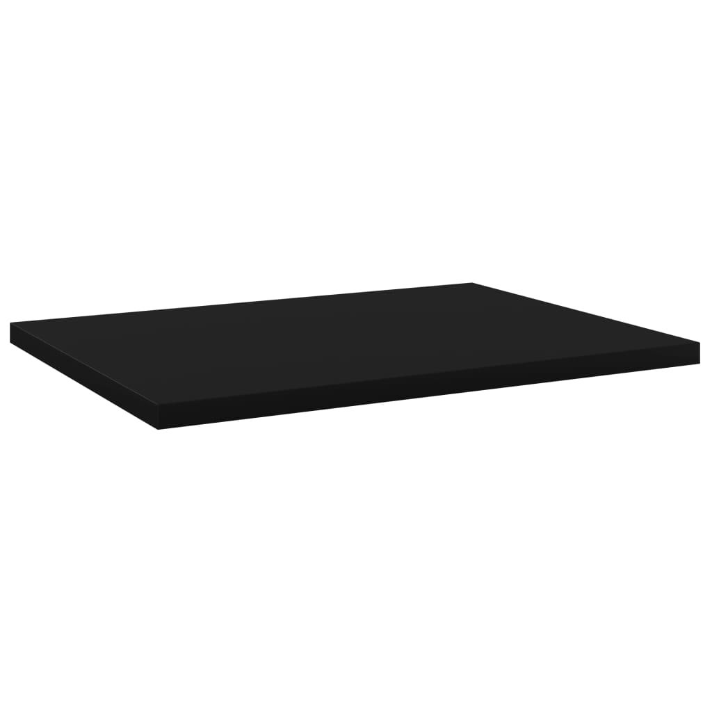 vidaXL Estantes para estantería 4 uds contrachapada negro 40x30x1,5 cm