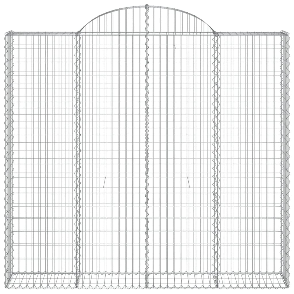 vidaXL Cestas gaviones 15 uds forma de arco hierro 200x50x180/200 cm