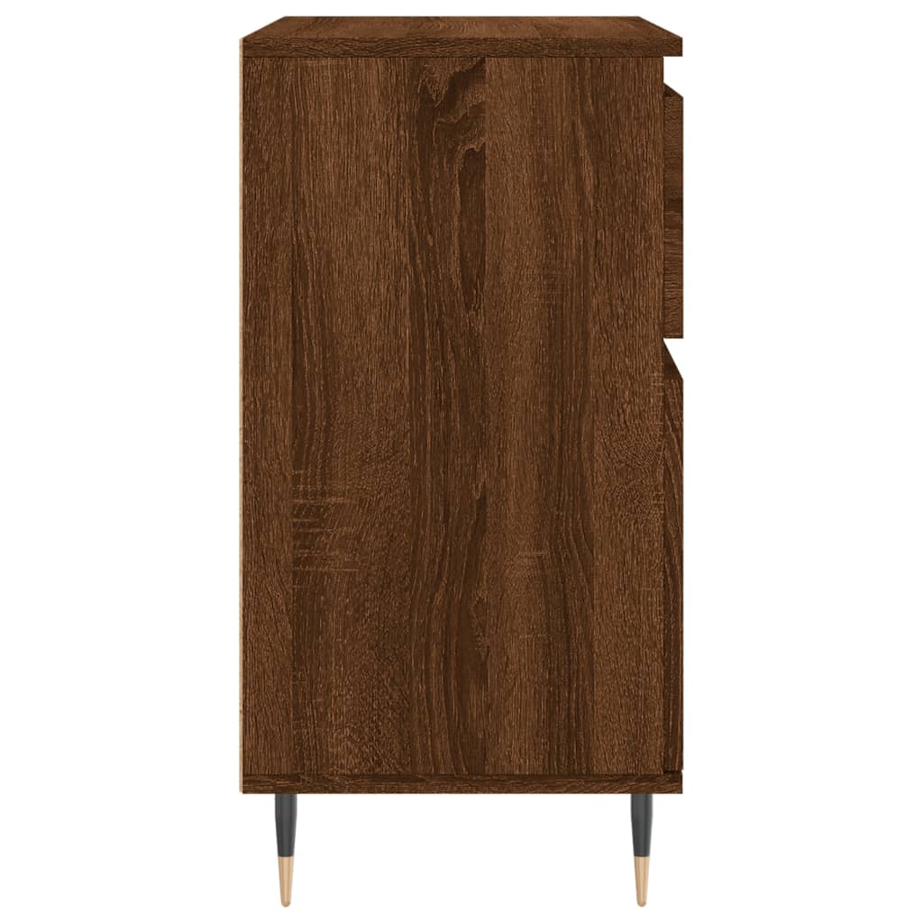 vidaXL Aparador madera contrachapada marrón roble 60x35x70 cm